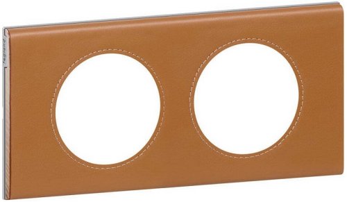 Рамка универсальная Legrand Celiane Corian 2-м. кожа карамель картинка